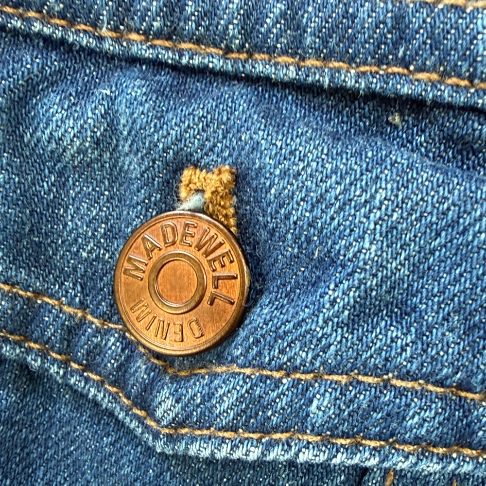 Madewell Denim Classic style jacket. Washed look with copper buttons. Small. - Picture 9 of 15
